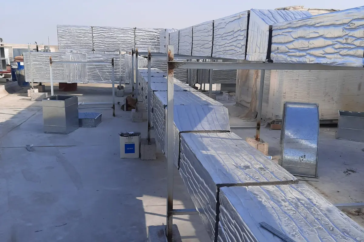 Ducting insulation and cladding